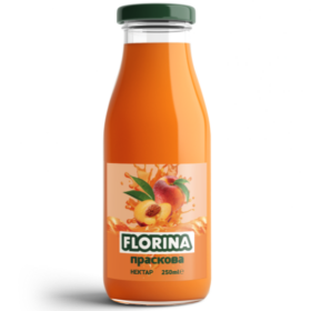 Нектар праскова "Флорина" стъкло 250 мл